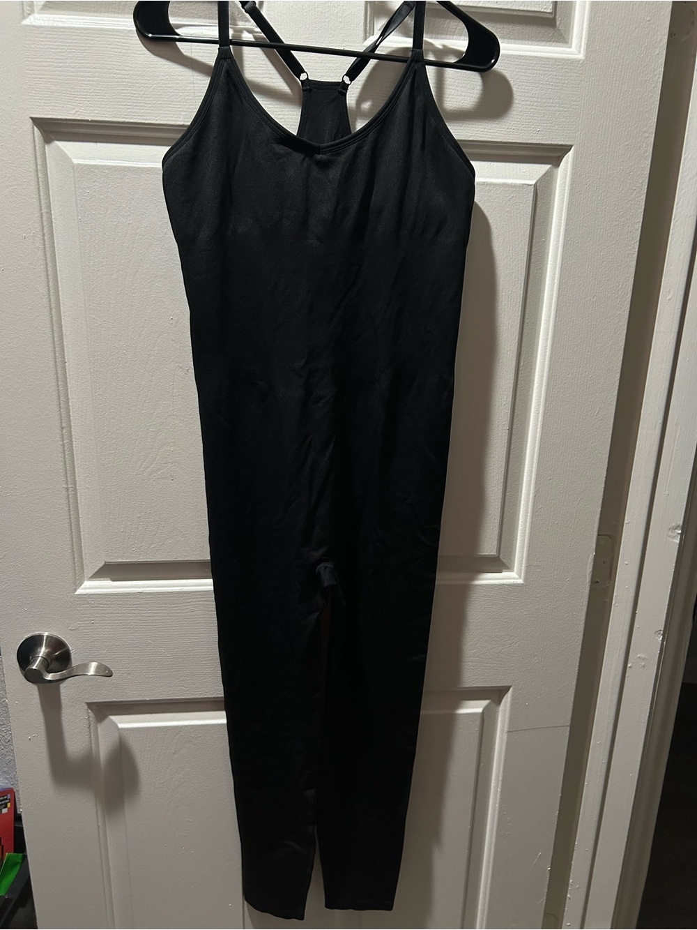 PINK Victoria's Secret Black Sleeveless Seamless Racerback Jumpsuit Catsuit